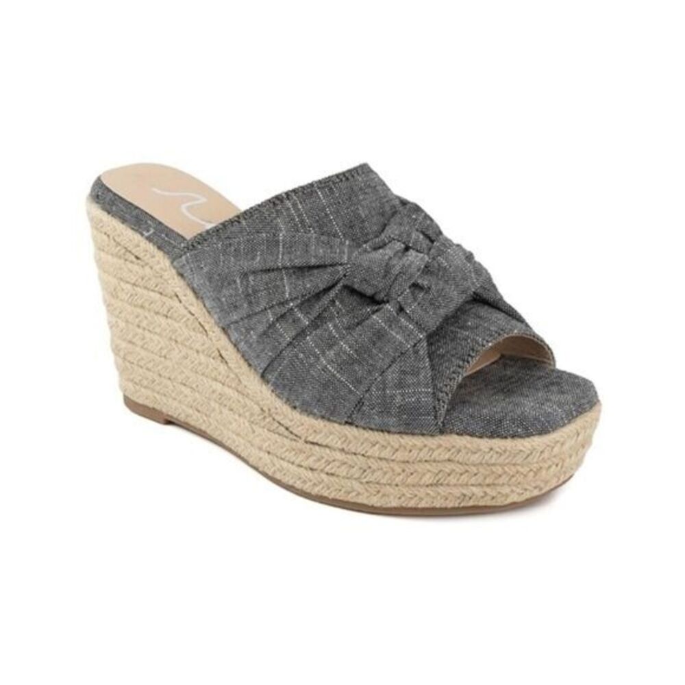 Sugar Women’s Wedge Sandals sz 10 Linen NEW # box 980